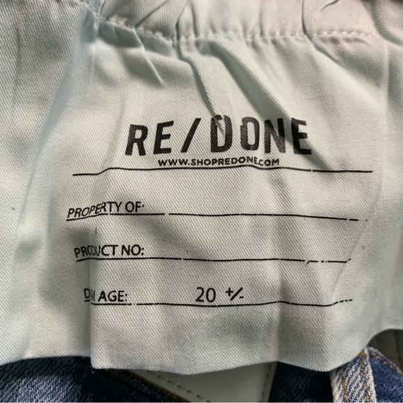 RE/DONE Originals Revolve 90s High Rise Ankle Crop 60s Fade Button Fly Size 26 - Picture 9 of 13